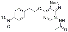 N2-ACETAMIDO-6-[BETA-(P-NITROPHENYL)]ETHOXYPURINE 结构式