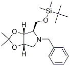 (3aR,4R,6aS)-5-Benzyl-4-(tert-butyl-dimethyl-silanyloxymethyl)-2,2-dimethyl-tetrahydro-[1,3]dioxolo[4,5-c]pyrrole 结构式