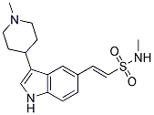 (E)-2-[3-(1-METHYL-PIPERIDIN-4-YL)-1H-INDOL-5-YL]-ETHENESULFONIC ACID METHYLAMIDE 结构式