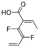 (Z)-2-ETH-(Z)-YLIDENE-3,4-DIFLUORO-HEXA-3,5-DIENOIC ACID 结构式