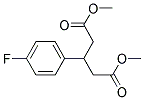 3-(4-FLUORO-PHENYL)-PENTANEDIOIC ACID DIMETHYL ESTER 结构式