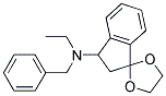 3-(N-BENZYL-N-ETHYLAMINO)-1,1-(ETHYLENEDIOXY)INDAN 结构式