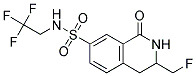 3-FLUOROMETHYL-1-OXO-1,2,3,4-TETRAHYDRO-ISOQUINOLINE-7-SULFONIC ACID (2,2,2-TRIFLUORO-ETHYL)-AMIDE 结构式