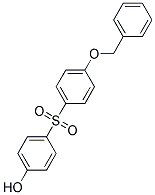 4-BENZYLOXY-4'-HYDROXY-DIPHENYL-SULFONE 结构式