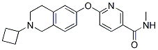 6-(2-CYCLOBUTYL-1,2,3,4-TETRAHYDRO-ISOQUINOLIN-6-YLOXY)-N-METHYL-NICOTINAMIDE 结构式