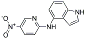 N--(5-NITROPYRIDIN-2-YL)-1H-INDOL-4-AMINE 结构式