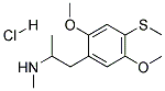 N-METHYL-1-(2,5-DIMETHOXY-4-METHYLTHIOPHENYL)-2-AMINOPROPANE HYDROCHLORIDE 结构式