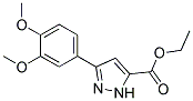 3-(3,4-Dimethoxyphenyl)-1H-pyrazole-5-carboxylic acid ethyl ester 结构式