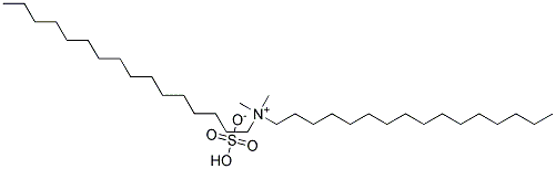 双十六烷基二甲基硫酸铵 结构式