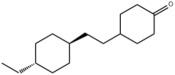 4-[2-(反式-4-乙基环己基)乙基]环己酮 结构式
