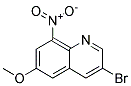 3-Bromo-6-Methoxy-8-Nitroquinoline 结构式