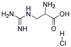 L-a-Amino-b-guanidinopropionic Acid, HCl 结构式