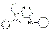 N-CYCLOHEXYL-8-(FURAN-2-YL)-9-ISOBUTYL-2-METHYL-9H-PURIN-6-AMINE 结构式