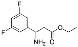 ETHYL-3-AMINO-3-(3,5-DIFLUOROPHENYL)-PROPIONATE 结构式