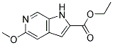 ETHYL 5-METHOXY-1H-PYRROLO[2,3-C]PYRIDINE-2-CARBOXYLATE 结构式