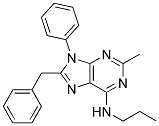 8-BENZYL-2-METHYL-9-PHENYL-N-PROPYL-9H-PURIN-6-AMINE 结构式