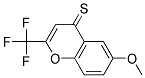 6-METHOXY-2-TRIFLUOROMETHYL-4H-CHROMENE-4-THIONE 结构式