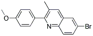 6-Bromo-2-(4-methoxyphenyl)-3-methylquinoline- 结构式