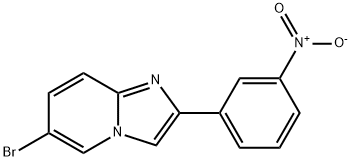 6-溴-2-(3-硝基苯基)咪唑并[1,2-A]吡啶 结构式