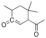 6-Acetyl-3,5,5-trimethylcyclo-hexen-2-one 结构式