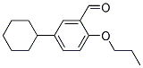 5-CYCLOHEXYL-2-PROPOXYBENZALDEHYDE 结构式