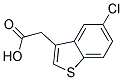 5-CHLOROBENZO[B]-3-THIOPHENEACETIC ACID 结构式