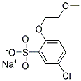 5-CHLORO-2(2-METHOXYETHOXY)BENZENE SULFONIC ACID SODIUM SALT 结构式