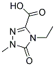 4-ETHYL-1-METHYL-5-OXO-1,5-DIHYDRO-4H-1,2,4-TRIAZOL-3-CARBOXYLIC ACID 结构式