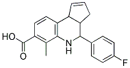 4-(4-FLUOROPHENYL)-3A,4,5,9B-TETRAHYDRO-6-METHYL-3H-CYCLOPENTA[C]QUINOLINE-7-CARBOXYLIC ACID 结构式