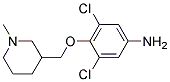 4-((1-METHYLPIPERIDIN-3-YL)METHOXY)-3,5-DICHLOROBENZENAMINE 结构式