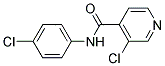 3-CHLORO-N-(4-CHLOROPHENYL)-4-PYRIDINECARBOXAMIDE 结构式