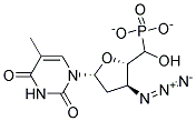 3'-AZIDO-3'-DEOXYTHYMIDINE-5'-MONOPHOSPHONATE 结构式