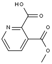 3-甲氧基羰基吡啶-2-羧酸 结构式