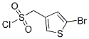 (5-BROMOTHIOPHEN-3-YL)METHANESULFONYL CHLORIDE 结构式