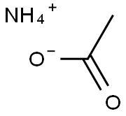 AMMONIUM ACETATE, SOLUTION 10 MMOL/L IN WATER, BUFFERED AT PH = 7, LC-MS 结构式