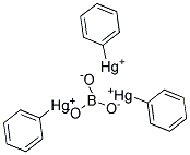 PHENYLMERCURY BORATE SOLUTION 100UG/ML IN TOLUENE 1ML 结构式