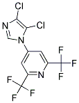 4-(4,5-DICHLORO-1H-IMIDAZOL-1-YL)-2,6-BIS(TRIFLUOROMETHYL)PYRIDINE, TECH 结构式