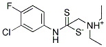 TRIETHYLAMMONIUM (3-CHLORO-4-FLUOROANILINO)METHANEDITHIOATE, TECH 结构式