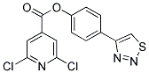 4-(1,2,3-THIADIAZOL-4-YL)PHENYL 2,6-DICHLOROISONICOTINATE, TECH 结构式