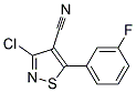 3-CHLORO-5-(3-FLUOROPHENYL)ISOTHIAZOLE-4-CARBONITRILE, TECH 结构式