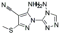 5-AMINO-1-(4-AMINO-4H-1,2,4-TRIAZOL-3-YL)-3-(METHYLTHIO)-1H-PYRAZOLE-4-CARBONITRILE, TECH 结构式