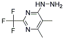 4-HYDRAZINO-5,6-DIMETHYL-2-(TRIFLUOROMETHYL)PYRIMIDINE, 95+% 结构式