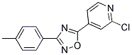 5-(2-CHLORO-4-PYRIDYL)-3-(4-METHYLPHENYL)-1,2,4-OXADIAZOLE, TECH 结构式