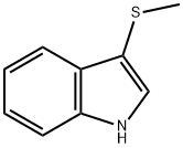 3-(甲基硫烷基)-1H-吲哚 结构式