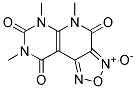 5,6,8-TRIMETHYL-4,7,9-TRIOXO-4,5,6,7,8,9-HEXAHYDROPYRIMIDO[5',4':5,6]PYRIDO [3,4-C][1,2,5]OXADIAZOL-3-IUM-3-OLATE 结构式