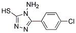 4-AMINO-5-(4-CHLOROPHENYL)-1,2,4-TRIAZOLE-3-THIOL 结构式