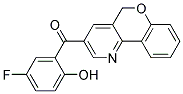 5H-CHROMENO[4,3-B]PYRIDIN-3-YL(5-FLUORO-2-HYDROXYPHENYL)METHANONE 结构式
