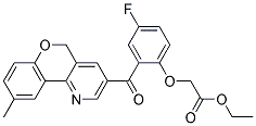 [4-FLUORO-2-(6-METHYL-10H-9-OXA-4-AZA-PHENANTHRENE-2-CARBONYL)-PHENOXY]-ACETIC ACID ETHYL ESTER 结构式