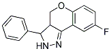 8-FLUORO-3-PHENYL-2,3,3A,4-TETRAHYDROCHROMENO-[4,3-C]PYRAZOLE 结构式