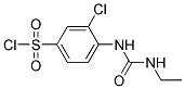 3-CHLORO-4-(3-ETHYLUREIDO)BENZENESULFONYL CHLORIDE 结构式